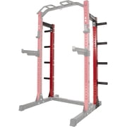 طقم تحويل نصف رف FlexWave HRCK1، أحمر وأسود، إضافة فولاذية مقاس 3x3 لرفوف القرفصاء المثبتة على الحائط