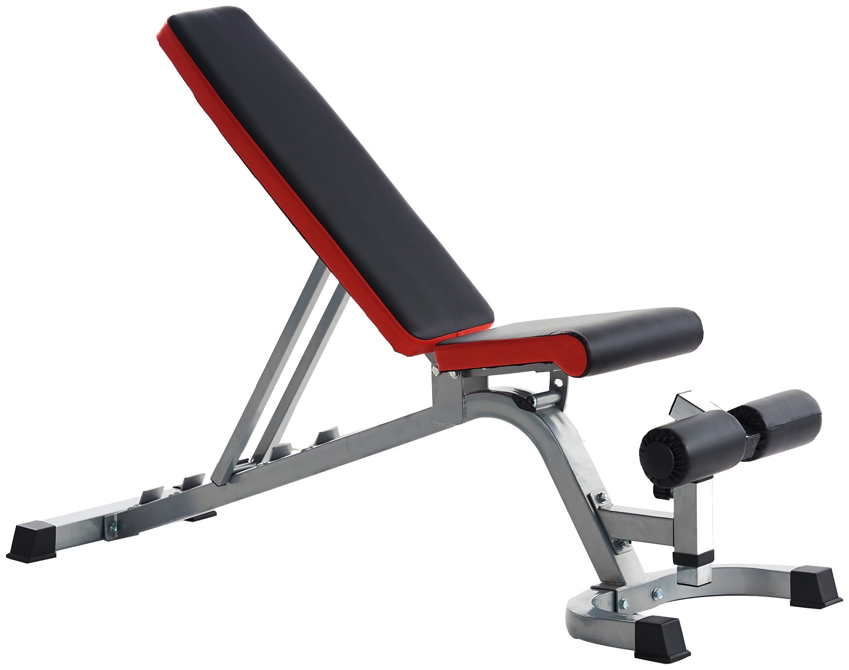 FlexWave Heavy-Duty Adjustable & Foldable Utility Weight Bench，Flat/Incline Design，for Full Body Strength Training, 600–1000 LB Capacity Options