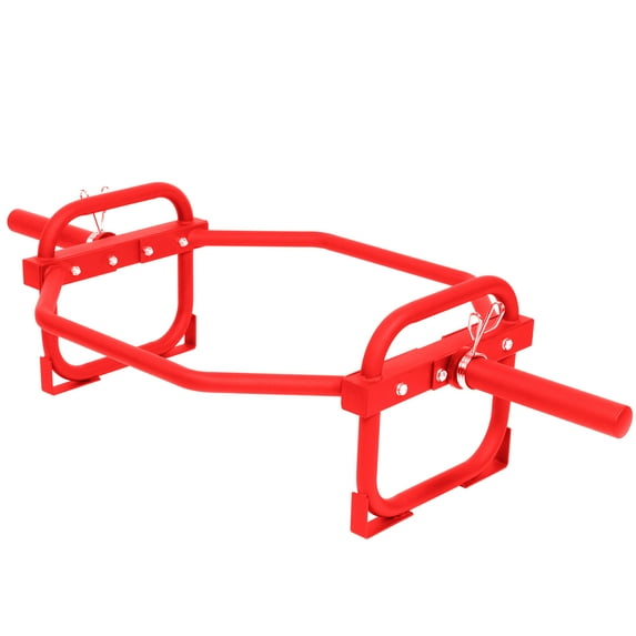 FlexWave Olympic 2-Inch Hex Trap Bar,with Safety Clips,500LB Capacity,Deadlift Barbell,for Strength Training,Shoulder Press, Shrugs, Back Rows, Home Gym Equipment