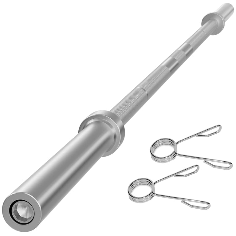 FlexWave Olympic Barbell，with Clips,5FT, 2-Inch Diameter, 700LB
