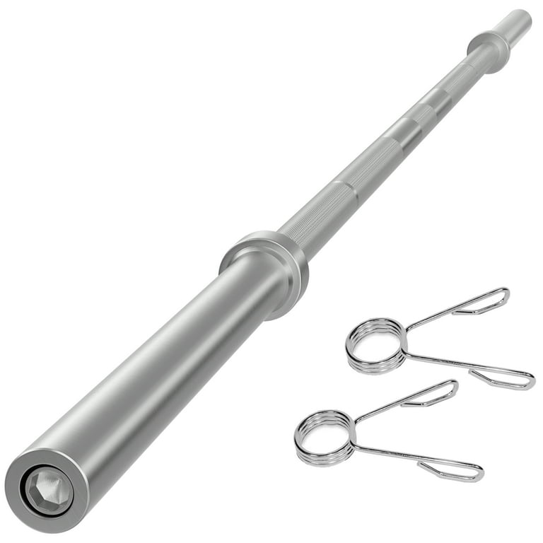 FlexWave Olympic Barbell，with Clips,7FT, 2-Inch Diameter, 700LB