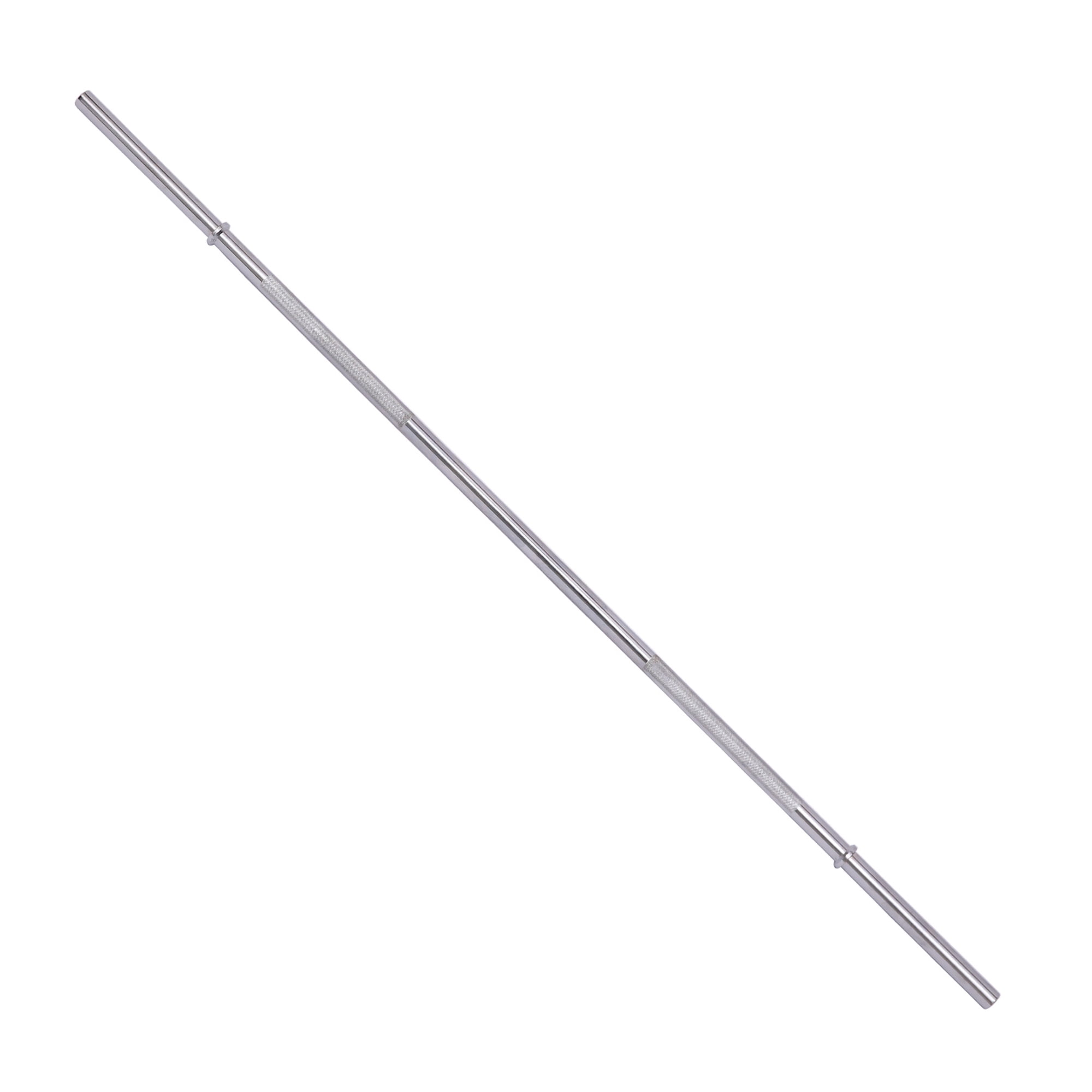 FlexWave Straight Barbell Bar, Alloy Steel, 1-Inch Standard Diameter, Silver Finish, Available in 5FT, 6FT, and 7FT