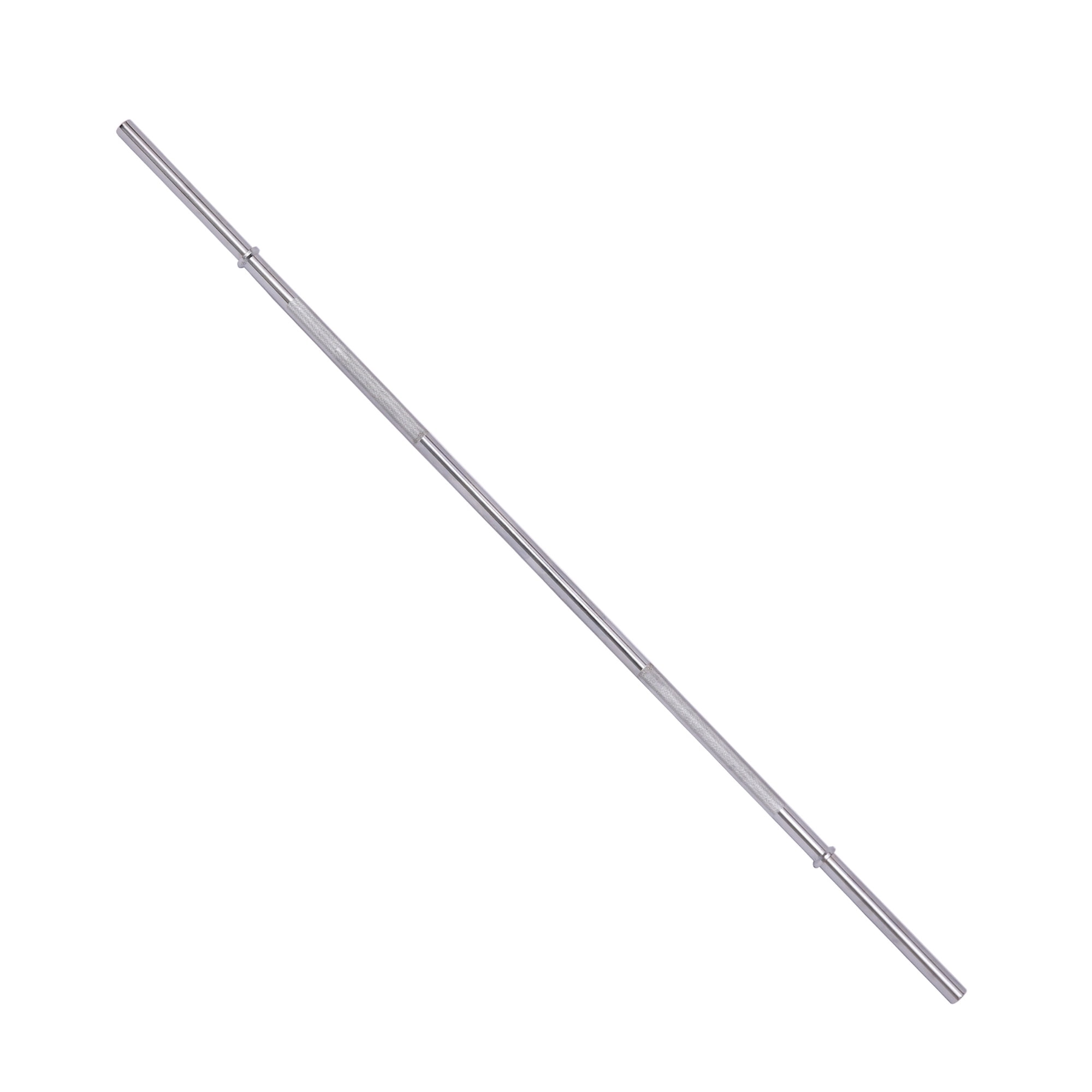 FlexWave Straight Barbell Bar, Alloy Steel, 1-Inch Standard Diameter, Silver Finish, Available in 5FT, 6FT, and 7FT