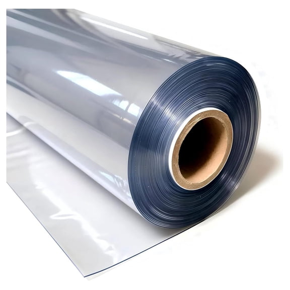 Flexa Double Polished Marine Grade Vinyl 10 Gauge 54 Inch Wide 10 Yards Roll Waterproof UV Resistant Flexible Plastic Sheet for Porch Enclosure Boat Window Covers