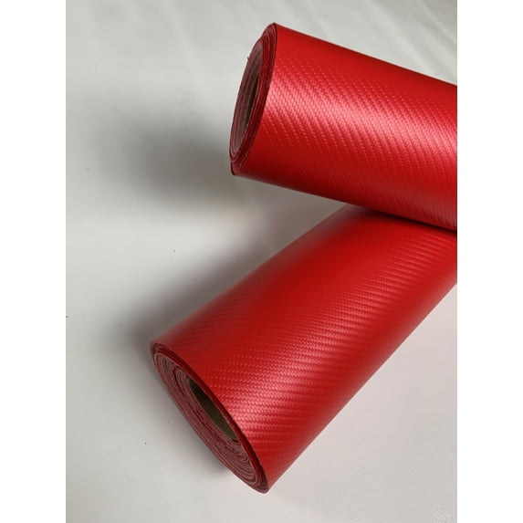 Flexa Marine Vinyl Boat/Auto Upholstery Fabric: 29 Colors (Carbon Fiber Red 18"x54")