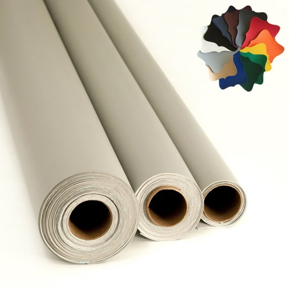 Flexa Marine Vinyl Boat/Auto Upholstery Fabric: 29 Colors (Light Gray 12"x54")