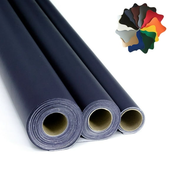 Flexa Marine Vinyl Boat/Auto Upholstery Fabric: 29 Colors (Navy Blue 36"x54")