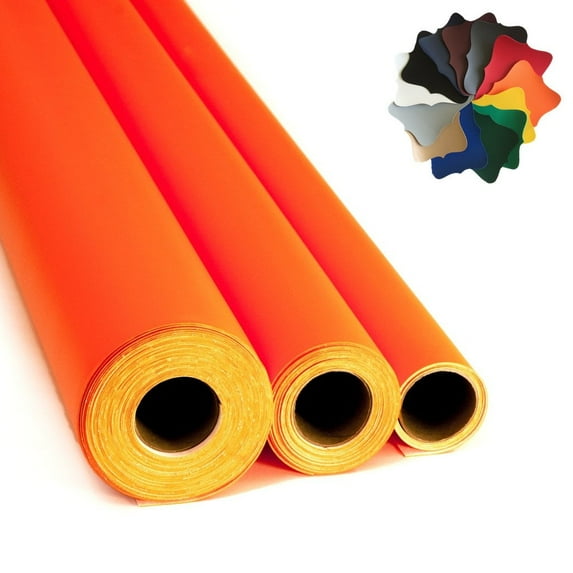Flexa Marine Vinyl Boat/Auto Upholstery Fabric: 29 Colors (Orange 36"x54")