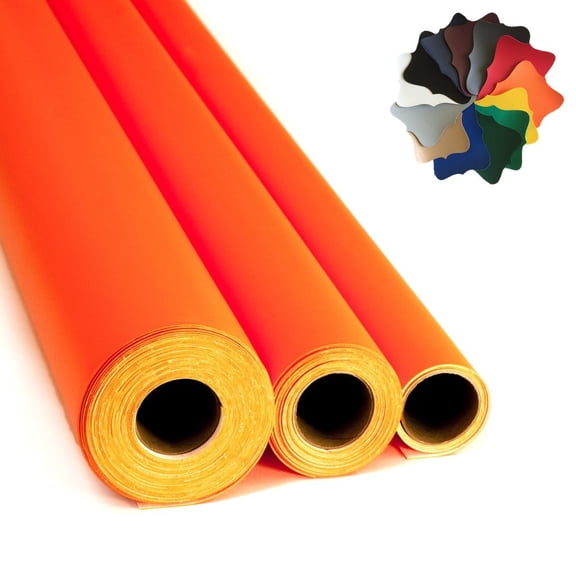 Flexa Marine Vinyl Boat/Auto Upholstery Fabric: 29 Colors (Orange sample 2"x5" boat shape)