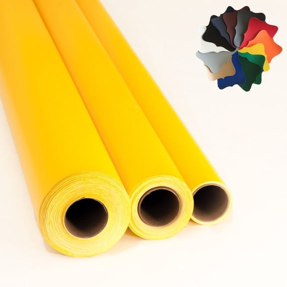 Flexa Marine Vinyl Boat/Auto Upholstery Fabric: 29 Colors (Yellow 12"x54")