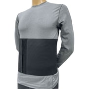 FlexaMed Umbilical Hernia Belt with Removeable Compression Pad - Unisex - 10 inch Wide - Black - X-Large