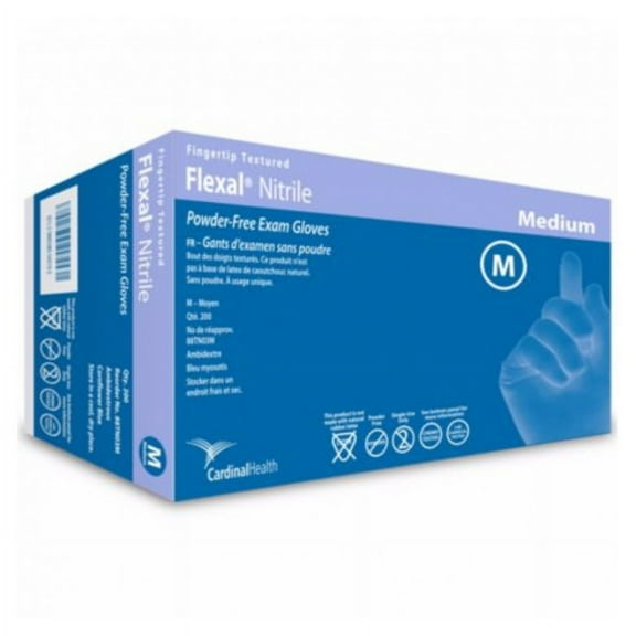 Flexal Nitrile Exam Gloves Medium, 200/Box -2 Pack