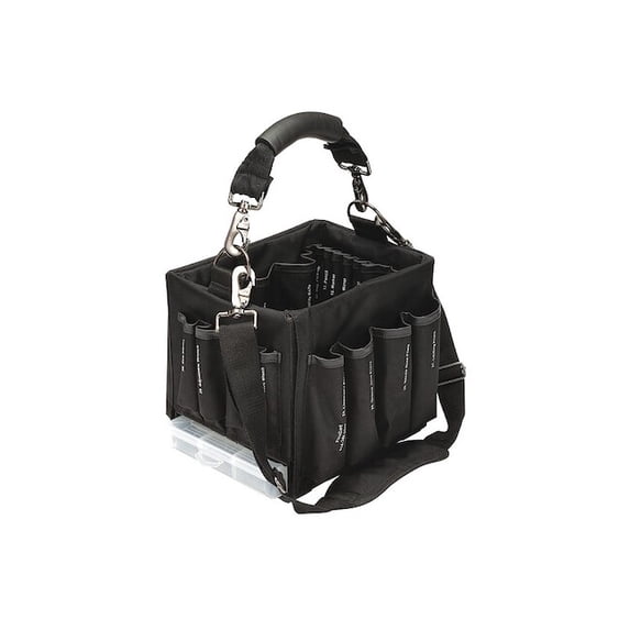 Flexcart Tool Bag, Black, Polyester, 42 Pockets FC-30TBNT