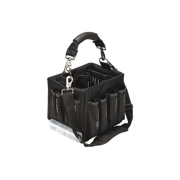 Flexcart Tool Bag, Black, Polyester, 42 Pockets FC-30TBNT