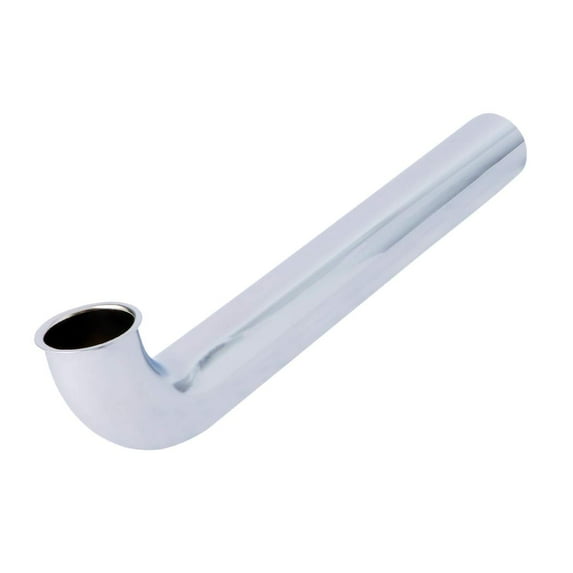Flexcraft 21125 Direct Connect Waste Bend for Tubular Drain Applications, 1-1/2 in. x 12 in., 17GA Chrome Plated Brass
