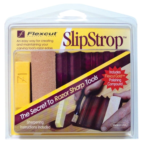 Flexcut - PW12 - SlipStrop - Wood Carving Tool Sharpening and Honing Kit
