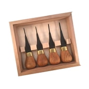Flexcut Premium Micro-Palm Set, Knob Cherry Wood Handles