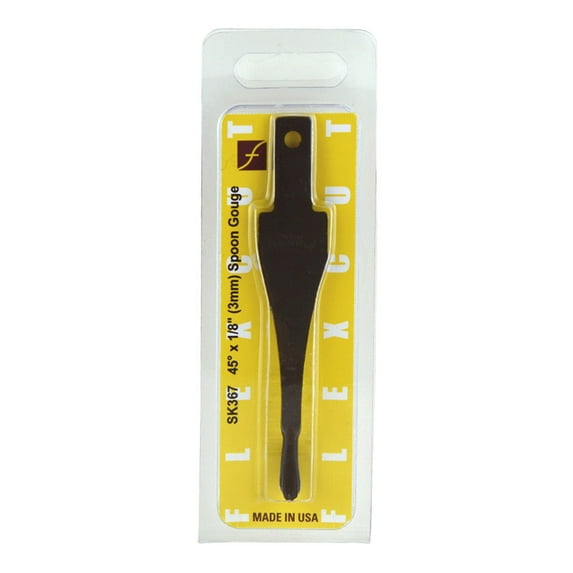 Flexcut SK Blades, Interchangeable Spoon, Razor Sharp High Quality Spring Steel, Handle Not Included, 45 Degrees, 1/8 inch (SK367)
