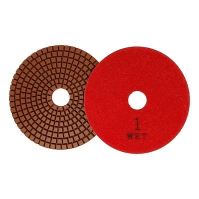 Flexdia 4 Inch 3-Step Wet Diamond Polishing Pad #1, Granite, Marble, Porcelain & Engineered Stone