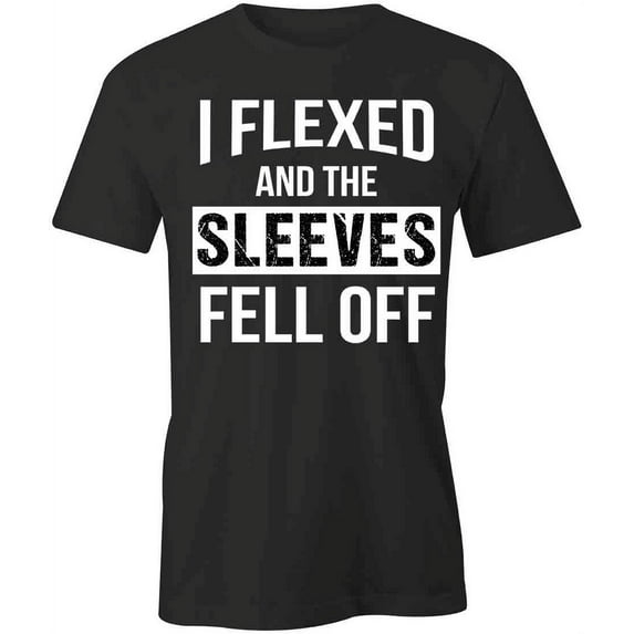 Flexed T-Shirt | Motivational Workout Black Tee Gift