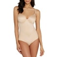 thumbnail image 1 of Flexees by Maidenform Body Shaper with Built-in Bra Latte Lift/Black 38D Women's, 1 of 2