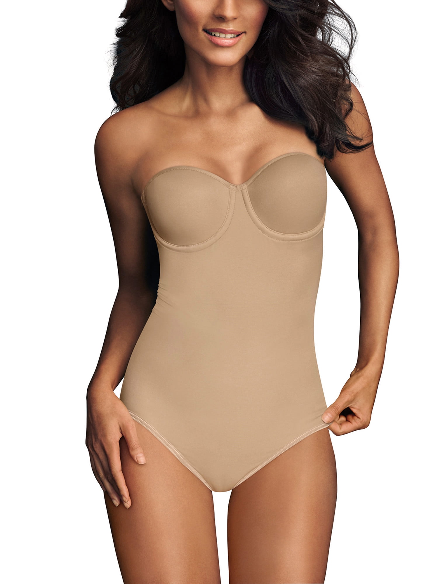 Flexees by Ultra Firm Strapless Bodybriefer Shapewear