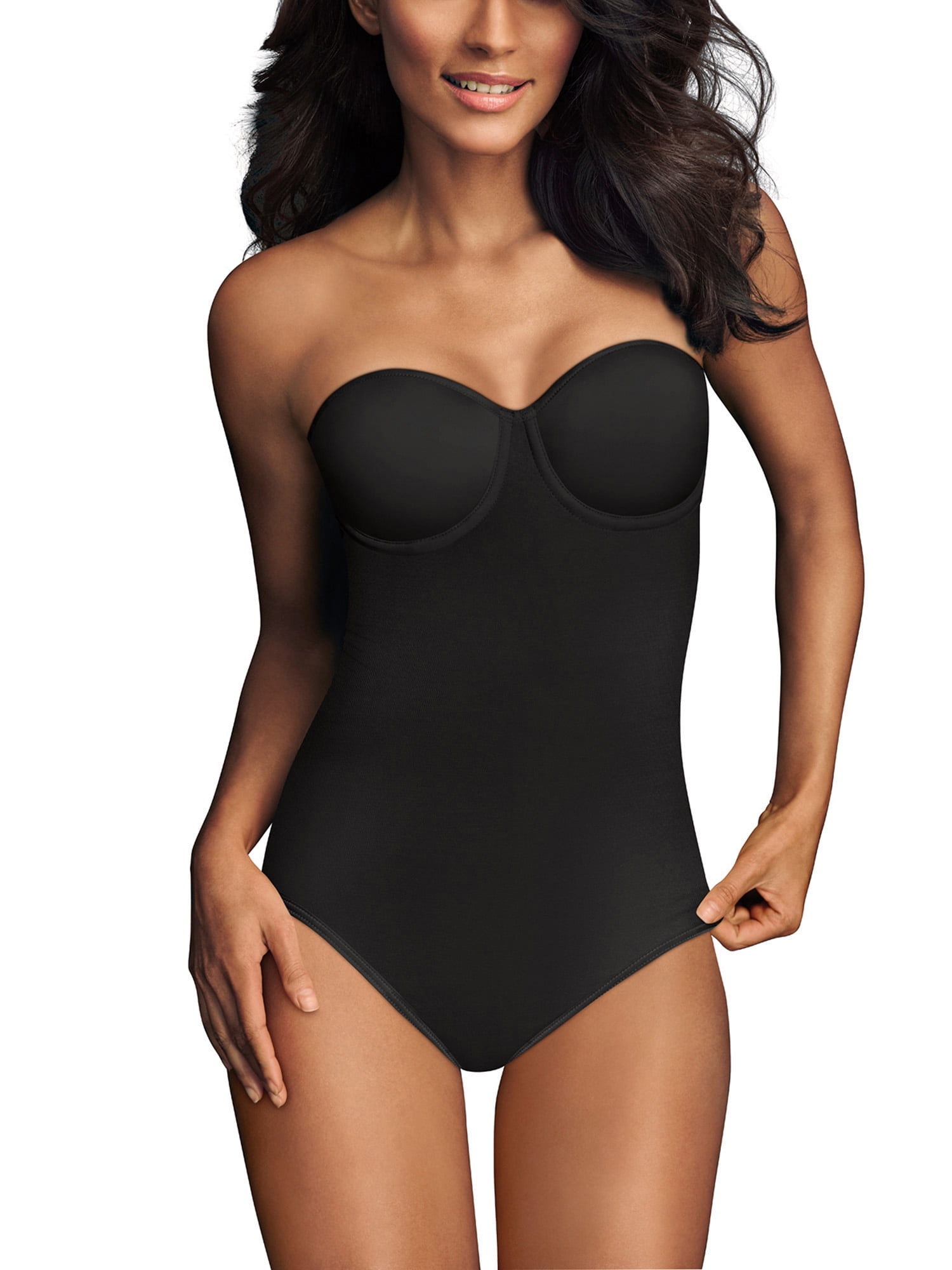 FLEXEES FIRM CONTROL STRAPLESS BODY SHAPER 34C 1256 NWT RETAIL