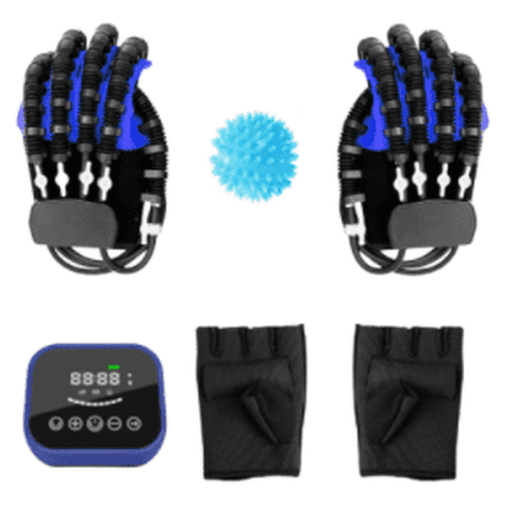 Flexeo Hand Function Rehabilitation Training Gloves, Finger Exerciser & Hand Strengthener for Stroke Recovery, Adjustable Intensity