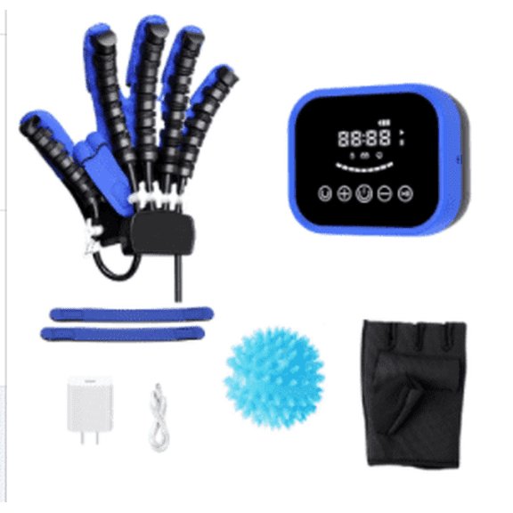 Flexeo Hand Function Rehabilitation Training Gloves, Finger Exerciser & Hand Strengthener for Stroke Recovery, Adjustable Intensity
