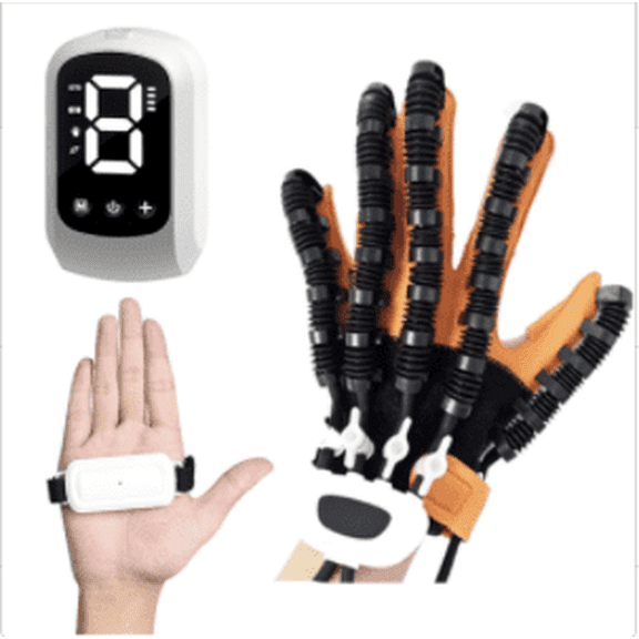 Flexeo Hand Function Rehabilitation Training Gloves, Finger Exerciser & Hand Strengthener for Stroke Recovery, Adjustable Intensity