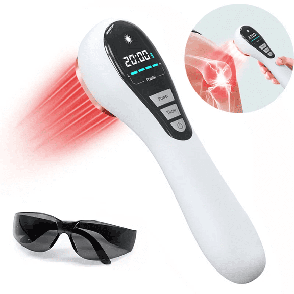 Flexeo Handheld Red Light Therapy Device with Pulse Mode, Portable Red Light for Body