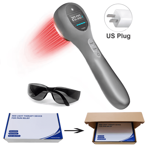Flexeo Handheld Red Light Therapy Device with Pulse Mode, Portable Red Light for Body