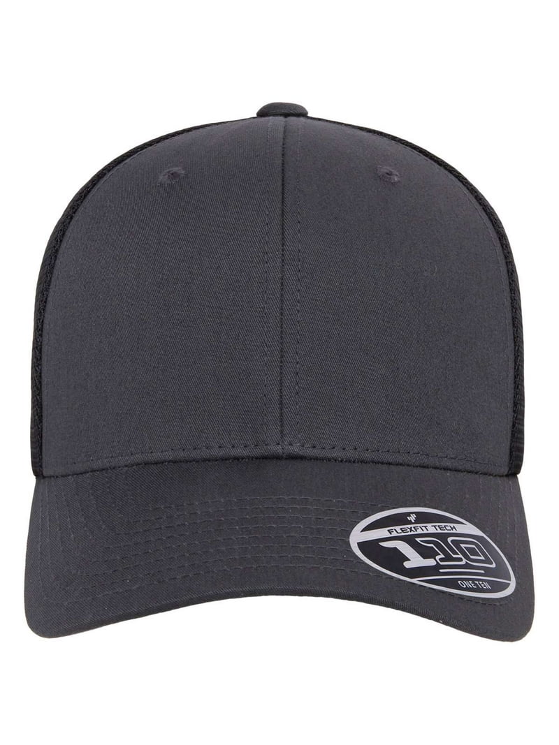 Flexfit - 110 Mesh-Back Cap - 110M - Charcoal/ Black - Size  display picture 1