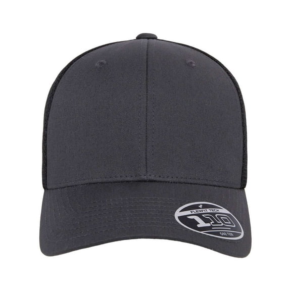 Flexfit - 110 Mesh-Back Cap - 110M - Charcoal/ Black - Size: Adjustable