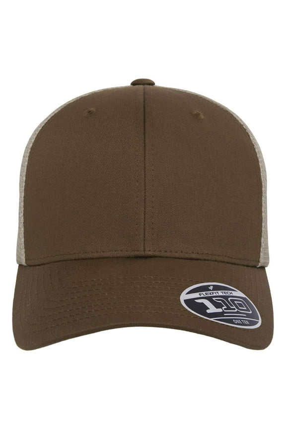 Flexfit - 110 Mesh-Back Cap - 110M - Coyote Brown/ Khaki - Size: Adjustable