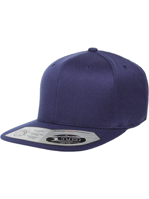 110 Tech Wool Blend Snapback , 110F , Navy , One Size