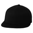 thumbnail image 1 of Flexfit 210 Premium Fitted Flat Visor Cap , 6210 , Black , Small/Medium, 1 of 1