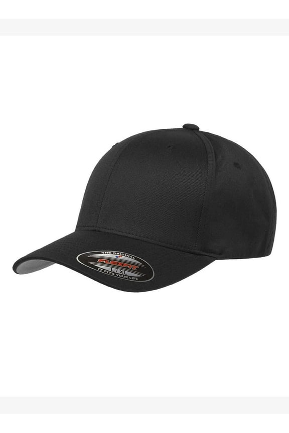 6277 Men's Athletic Baseball Fitted Cap with Ultimate Headwear Protection Spray, Black, XX-Large