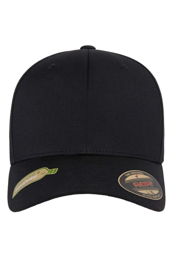 6277R Sustainable Polyester Cap - Black
