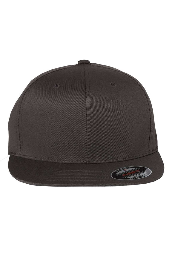 6297F Adult Wooly Twill Pro Baseball On-Field Shape Cap with Flat Bill (2 PACK)