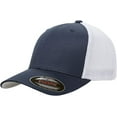 thumbnail image 1 of Flexfit 6511 Trucker Stretch Mesh Fitted Cap, Navy/White, XX-Large, 1 of 5