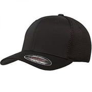 Flexfit 6533 Ultrafibre & Airmesh Fitted Cap, Black - Large/X-Large