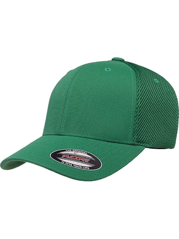 6533 Ultrafibre & Airmesh Fitted Cap Green, XXL