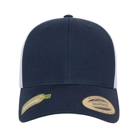 Flexfit 6606R Sustainable Retro Trucker Cap - Navy White