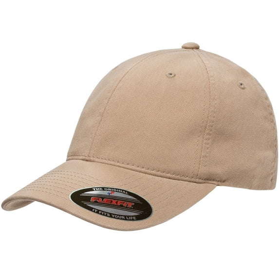 Flexfit 6997 Low Profile Garment Washed Cotton Cap - Large/X-Large Khaki