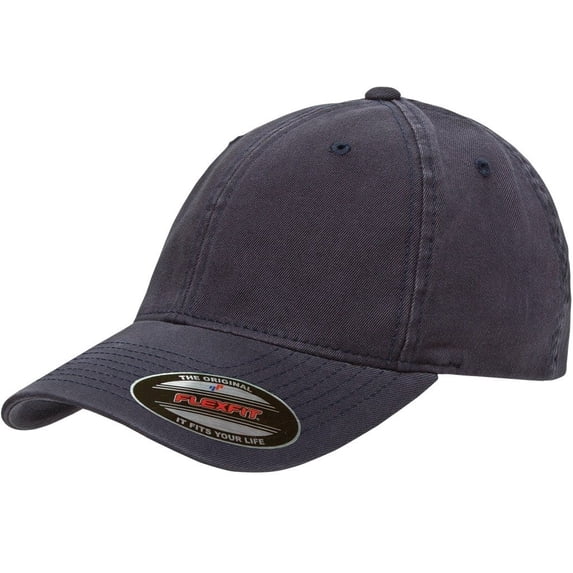 Flexfit 6997 Low Profile Garment Washed Cotton Cap - Large/X-Large Navy