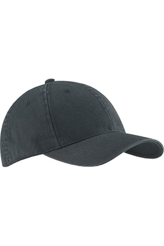 6997 flexfit low profile garment washed cotton cap - small/medium (black)