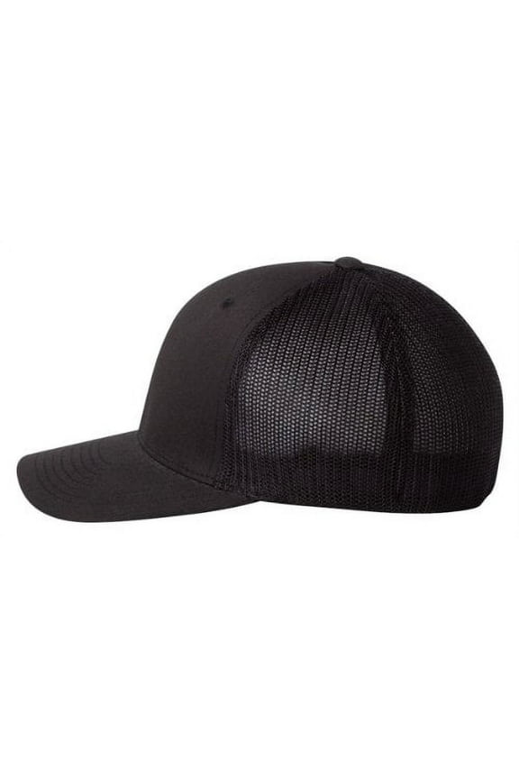 6Panel Trucker Cap (6511) Black, Os