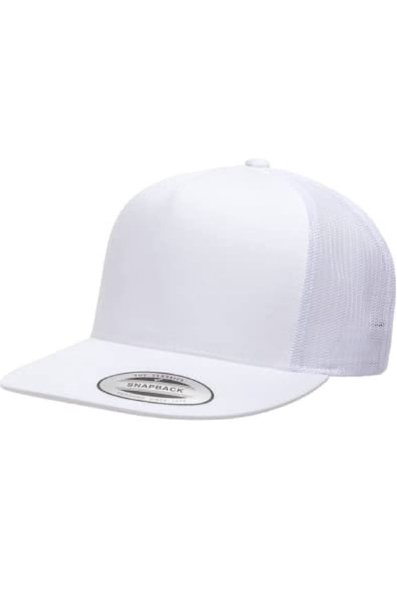 Adjustable Snapback Classic Trucker Hat 6006 White XX-Large