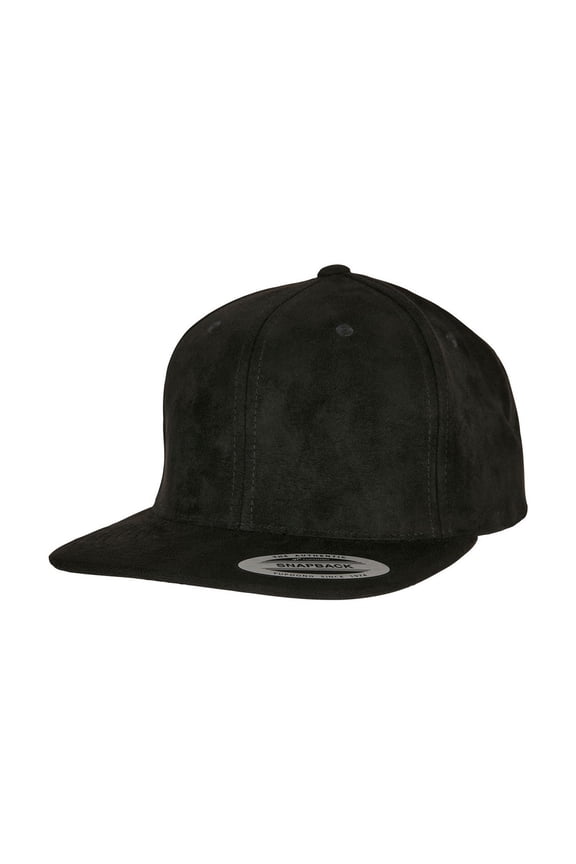 Adult Faux Suede Snapback Cap